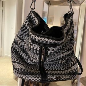 Elizabeth and James striped tote bag / backpack